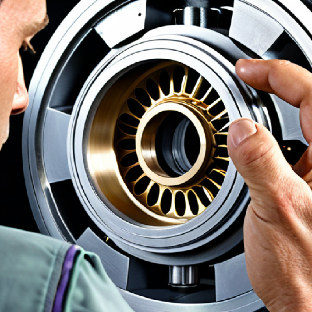 **Image Prompt:** A close-up shot of a metallurgist or engineer examining a complex metal component, possibly from a high-speed train, with digital simulation overlays showing stress and fatigue patterns. Emphasize the contrast between physical inspection and virtual prototyping, showcasing the importance of both in material selection. Style: realistic, detailed, professional photography.