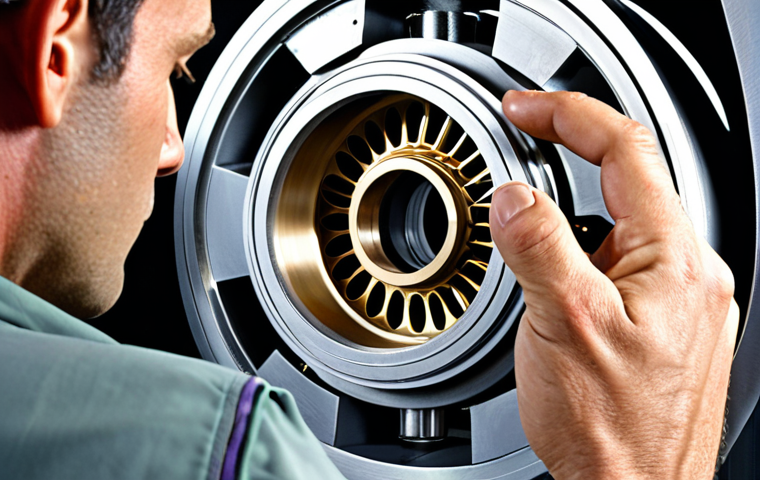 **Image Prompt:** A close-up shot of a metallurgist or engineer examining a complex metal component, possibly from a high-speed train, with digital simulation overlays showing stress and fatigue patterns. Emphasize the contrast between physical inspection and virtual prototyping, showcasing the importance of both in material selection. Style: realistic, detailed, professional photography.