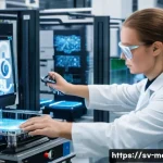 Home 22 금속공학과 연구개발 직무 - **Prompt:** A dynamic scene inside a high-tech Swedish metallurgical research lab. A diverse team of...